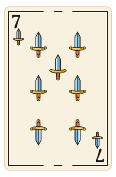 Siete de espadas